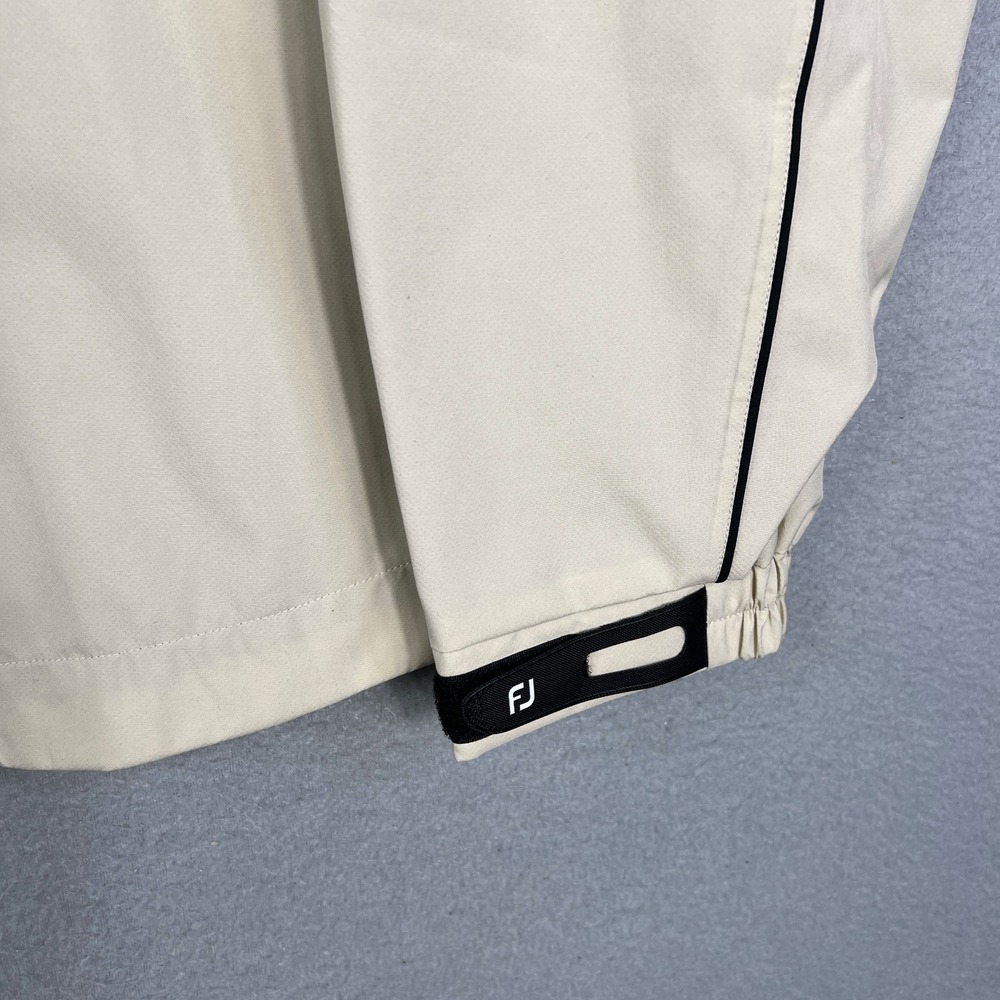 FootJoy‎ DryJoys Golf Windbreaker Jacket Womans XL Beige Full Zip Lochmoor Club - Picture 3 of 10